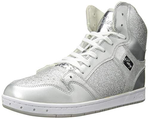 Pastry Glam Pie Glitter Dance Sneakers, Silver, Size Walmart
