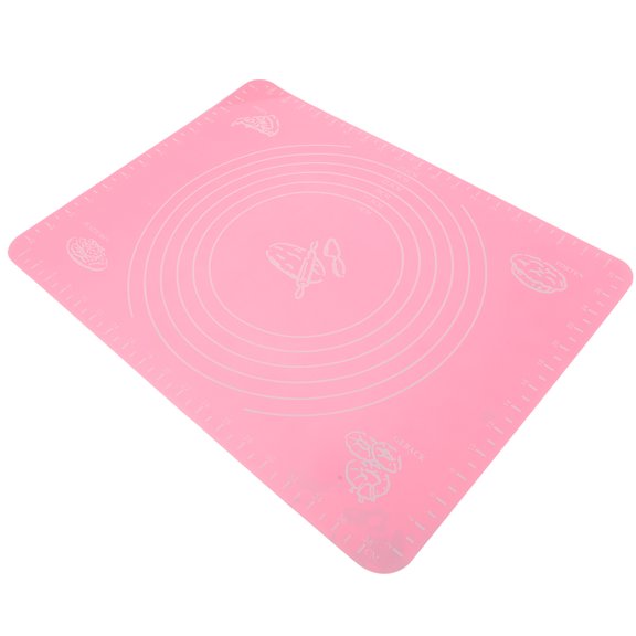 ULTNICE Non Slip Silicone Dough Rolling Mat White Kitchen Tool for Baking Pastry