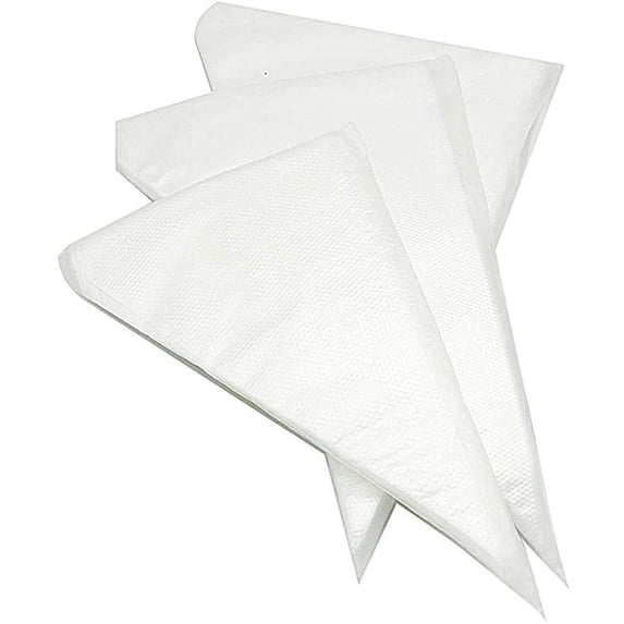 Pastry Piping Bags Set of 100 - Disposable Cake Decorating Bags - Thickened Icing Piping Bag Cake Cupcake Decorating Bags - Baking Cookie Candy Supplies Kit (10 Inch)