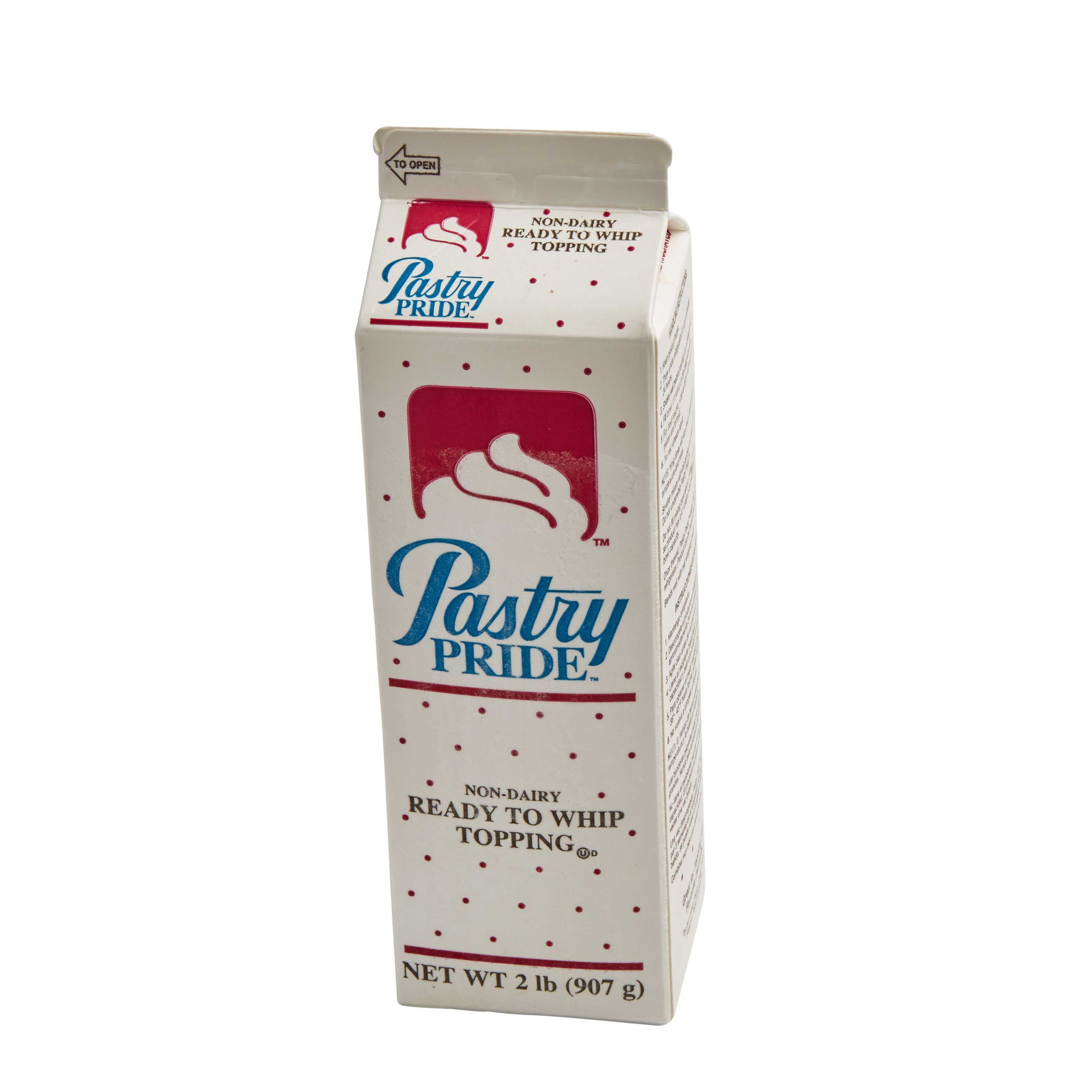 Pastry Pride 2lb NonDairy ReadytoWhip Topping (Pack of 12) Ideal for