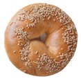 thumbnail image 1 of Pastry Round Blanket, Bagel with Sesame Seeds and Cheese Between Sandwich Bakery Good Food, Cozy Plush for Indoor & Outdoor Use Novelty Gift Idea, 71" Round, Pale Brown White Eggshell, by Ambesonne, 1 of 6