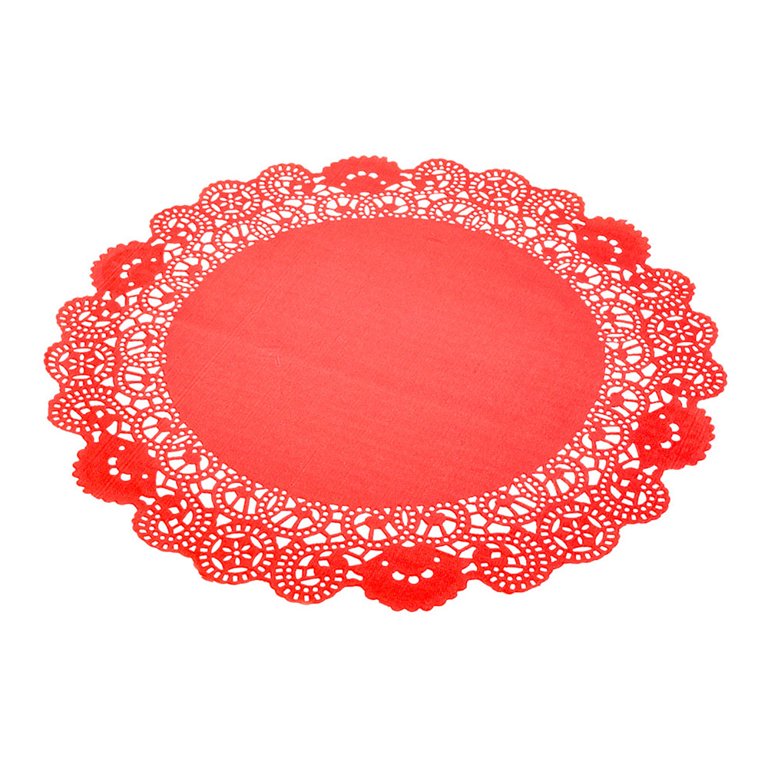 Round Lace Paper Doilies Assorted Sizes White Pink Gold Red Cake Paper Mat  Party Wedding Christmas