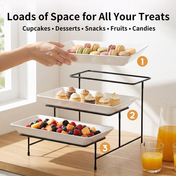 Pastry display stand Black