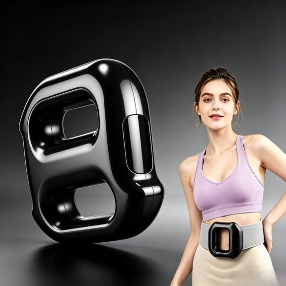 Pastsky Fascia Ring Massager, Handheld Electric Full-Body Fascia Ring, 5 Intensity Levels & 2 Modes, Dual-Ring Fascia Vibration Massager with Belt for Relaxation