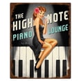 thumbnail image 1 of Pasttime Signs  24 x 30 in. High Note Piano Lounge Metal Sign, 1 of 1