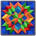 thumbnail image 1 of Pasttime Signs AQP914 12 x 12 in. Blue Orange Green Box Pattern Metal Sign, 1 of 1