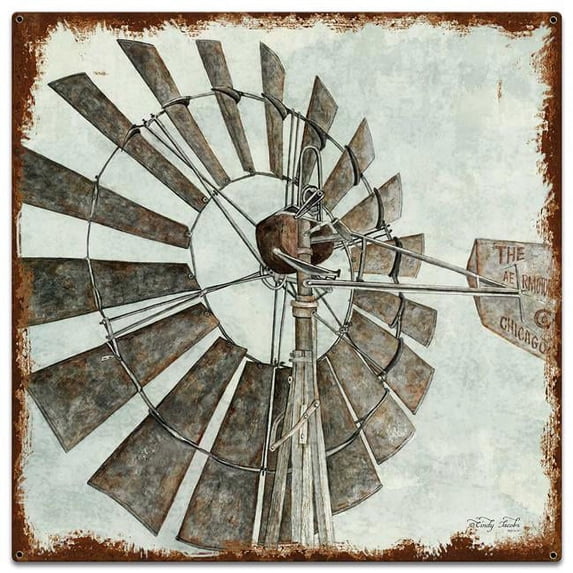 Pasttime Signs CIN249 24 x 24 in. Custom Shape - Windmill Metal Sign