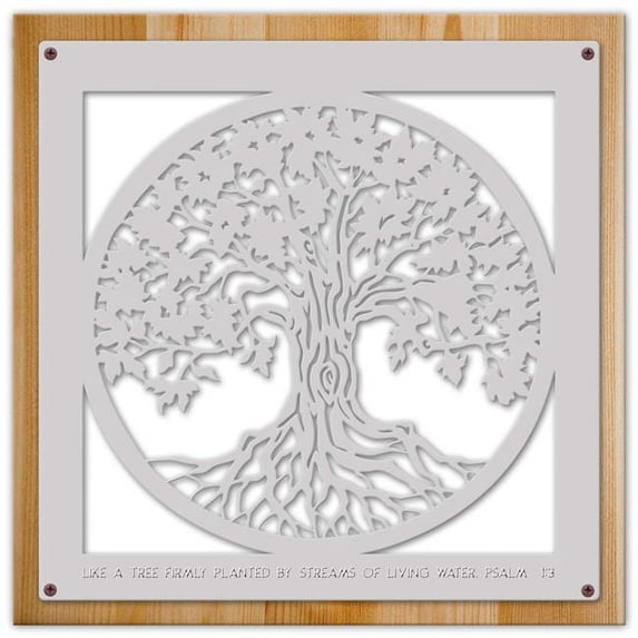 Pasttime Signs CIN290 24 x 24 in. The Penny Lane Sign Like a Tree Planted with Wood Frame