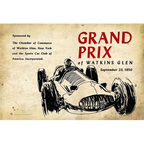 Pasttime Signs JG172 36 x 24 in. Watkins Grand Prix Vintage Sign