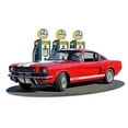 thumbnail image 1 of Pasttime Signs LGB376 18 x 11 in. Custom Shape - 1966 Mustang Gt 350 Fill-Up Metal Sign, 1 of 1