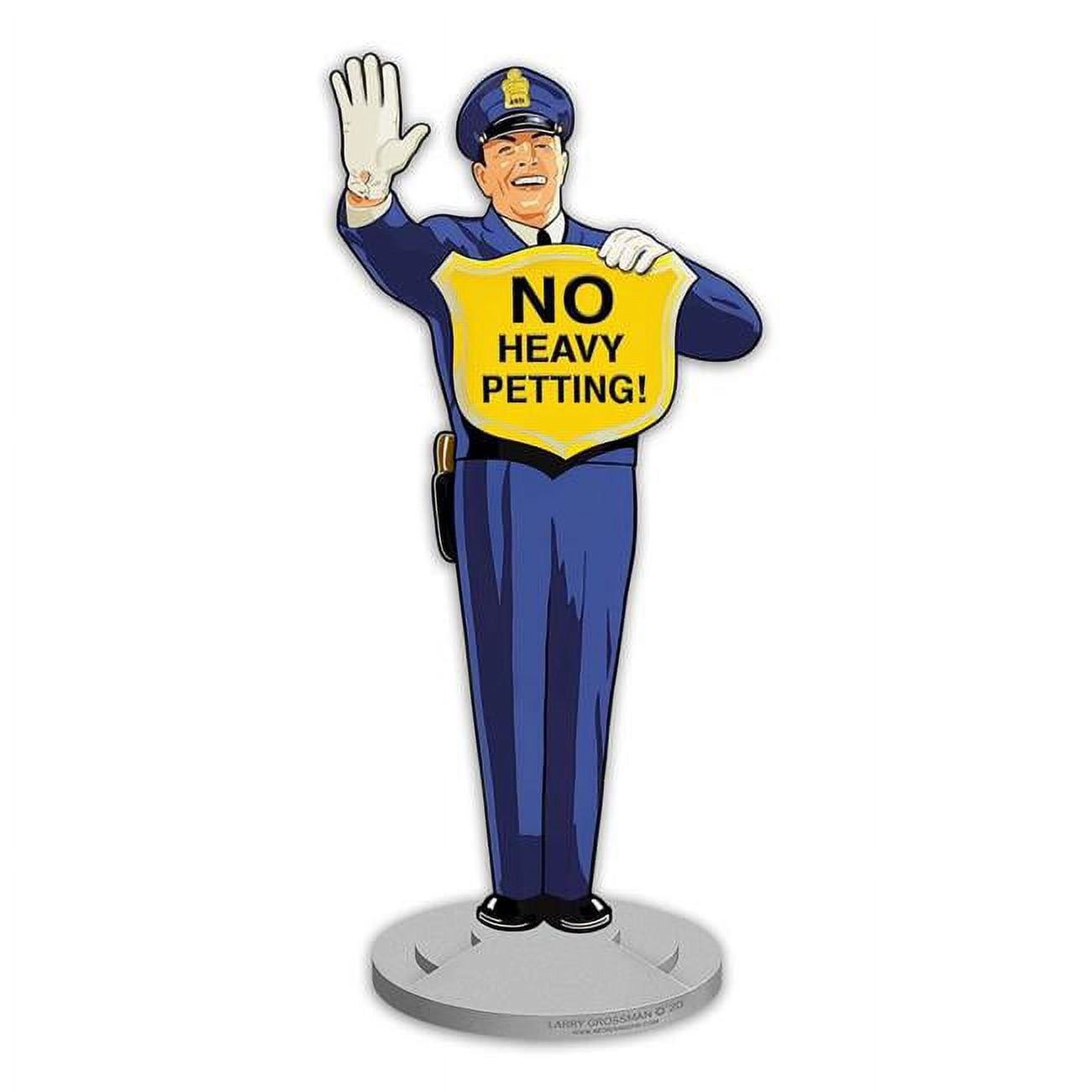 Pasttime Signs LGB593 Guard No Heavy Petting Sign - 12 x 28 in.