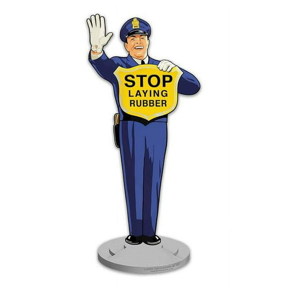 Pasttime Signs LGB594 Guard Stop Laying Rubber Sign - 8 x 18 in.