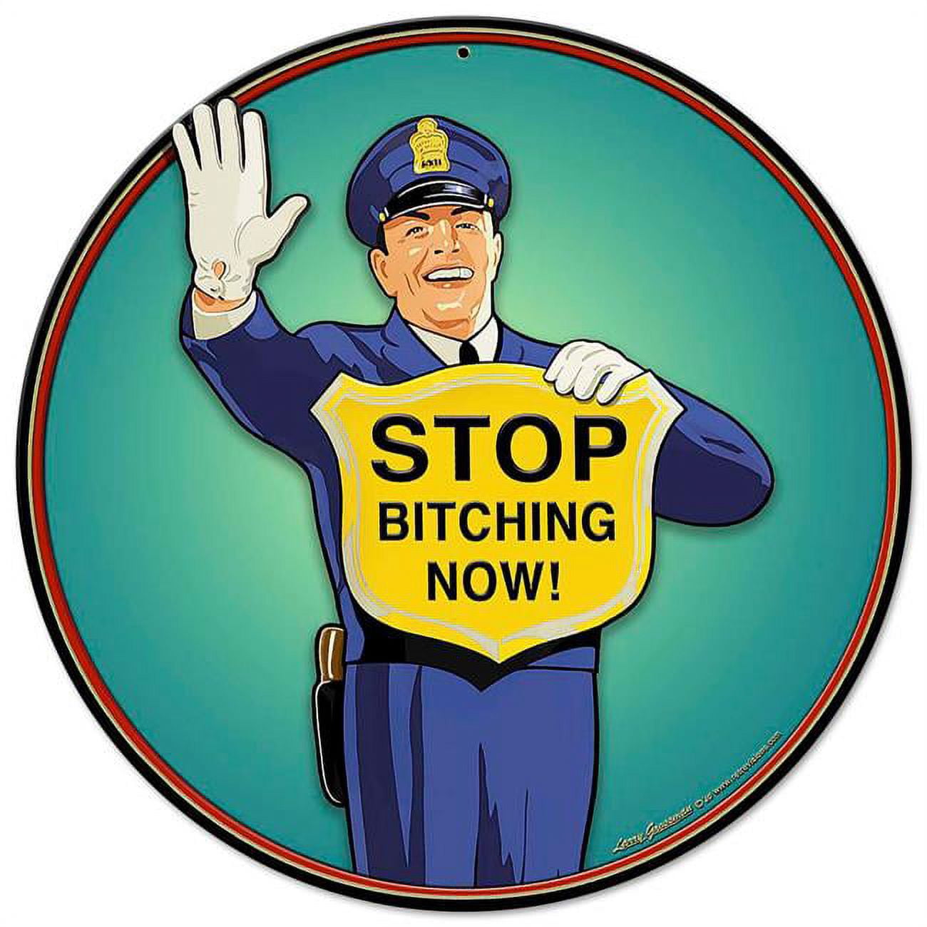 四万十 SP サイン Pasttime Signs LGB617 28 x 28 in. Guard Stop Bitching