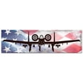 thumbnail image 1 of Pasttime Signs PSB244 Planes A10A Thunderbolt II American Flag Metal Sign, 1 of 1
