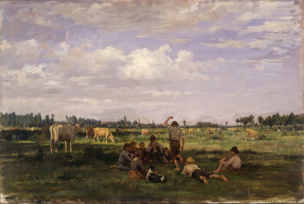 Pasture (Pascolo) Canvas Art - (36 x 24)