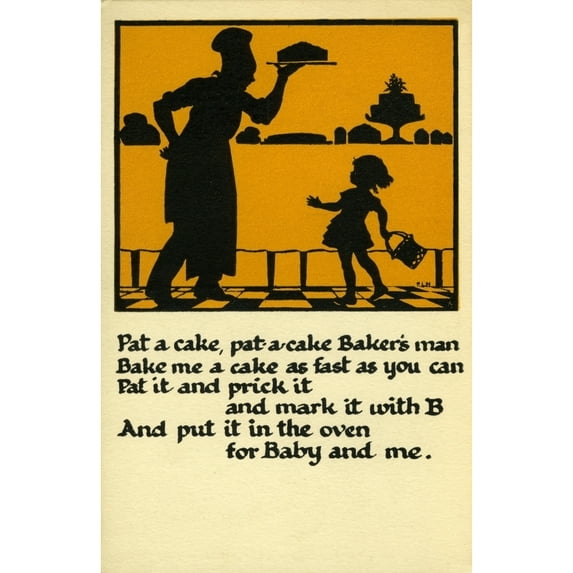 Pat-A-Cake Pat-A-Cake Baker'S Man Poster Print By Mary Evans Picture Librarypeter & Dawn Cope Collection