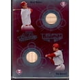 thumbnail image 1 of Pat Burrell Bat/Rolen Bat 2002 Absolute Memorabilia Team Tandems Material #TT23, 1 of 2