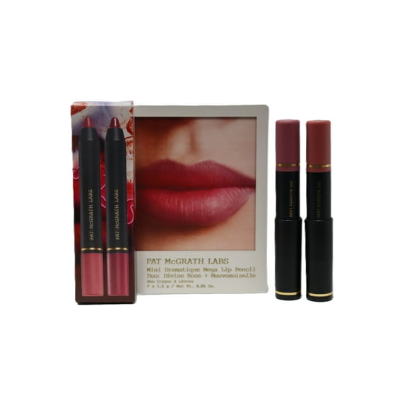 Pat Mcgrath Labs Mini Dramatique Mega Lip Pencil Duo Divine Rose + Mauvemoiselle
