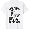 thumbnail image 1 of Pat On The Back Funny Adult Sarcastic Design T-Shirt, 1 of 5
