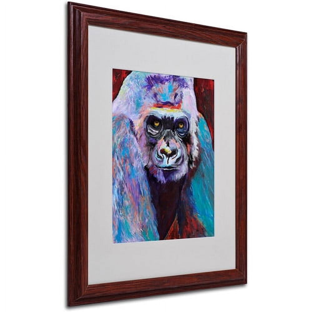 Pat Saunders 'Thor' Matted Framed Art - 16x20 Inches - Wood Frame (PS116-W1620MF)