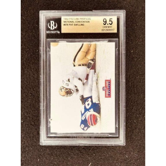 Pat Swilling Saints 1992 Pro Line NSCC error card BGS 9.5 GEM MINT