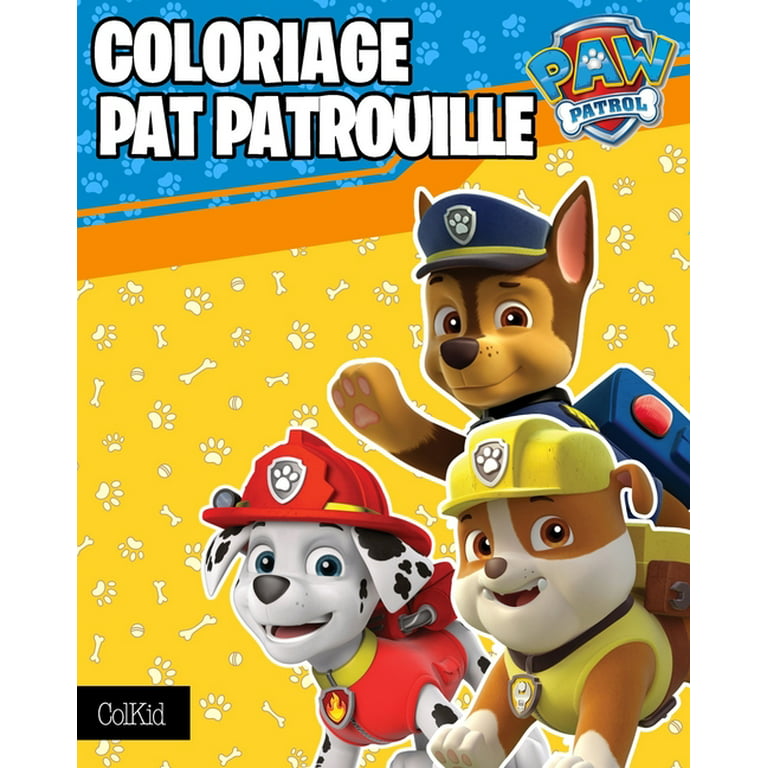 Pat patrouille coloriage : Mon grand livre de coloriage pour enfants  (Paperback)