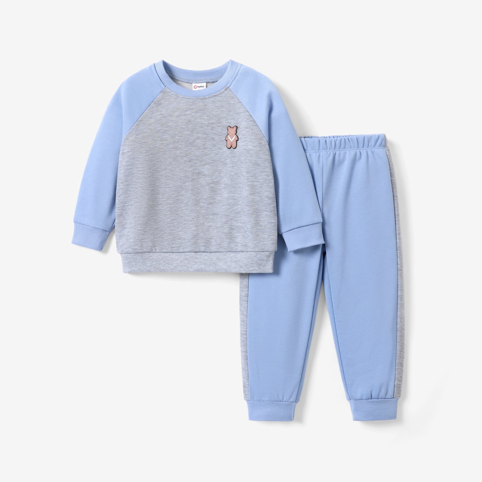 Nautinati Boys Navy Fleece Set of Dino Print Sweatshirt and Joggers