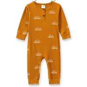 PatPat Newborn Baby Pajamas Boy Girl Clothes Cotton Ribbed Long Sleeve Romper and Pants Outfit Sets, 3-6 Months
