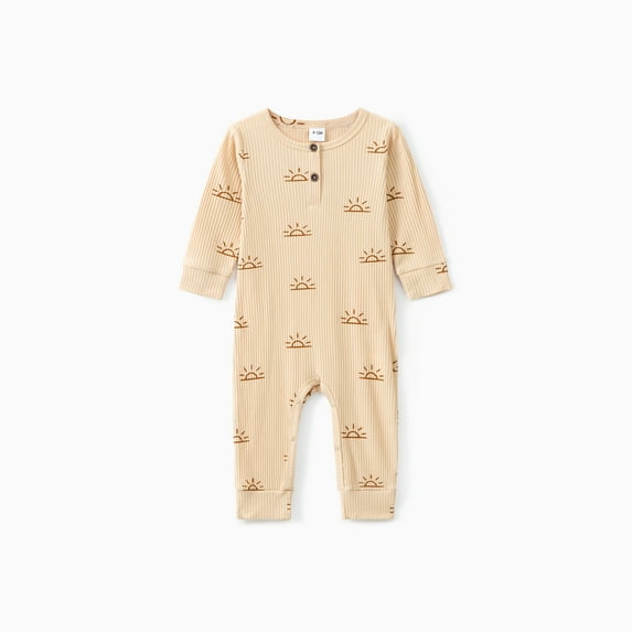 PatPat Baby Boy/Girl Clothes for Baby 95% Cotton Super Soft Sleepers Long-sleeve Bodysuit Size 3-6M