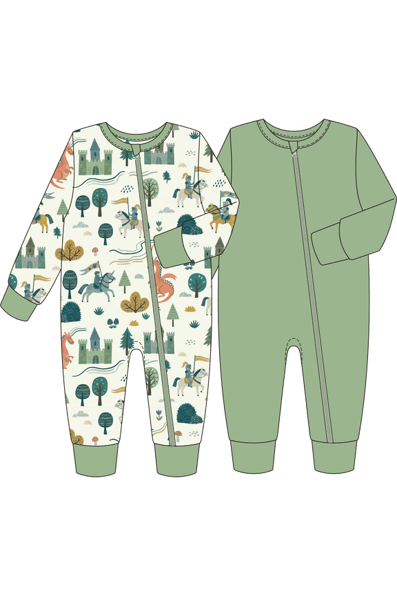 Baby Boys Pajamas Viscose from Bamboo Dinosaur Zip Footless Sleep N Play Baby Gift 2Pack Infant 18-24 Months