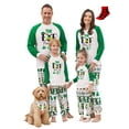 thumbnail image 1 of PatPat Baby Christmas Pajamas Family Matching Green Elf Print Footless Sleepwear for Baby Girl Baby Boy Flame Resistant 12-18 Months, 1 of 9