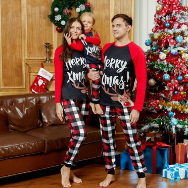 Family Matching Christmas Pajama Sets Christmastree Top Pants 2PCS ...