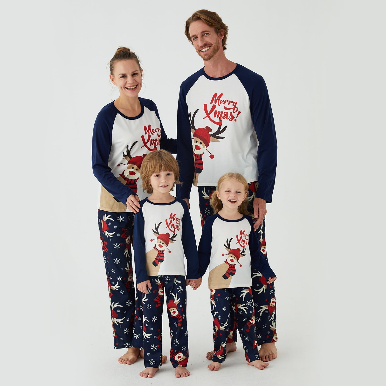 PatPat Baby Christmas Pajamas Set Matching Family Pajamas Sleepwear, 2
