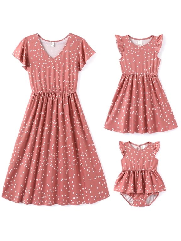 Baby Girl Clothes Baby Bodysuit Mommy and Me Dress Family Matching Outfits Gift for Baby Girl 0-18M
