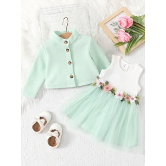 Baby Girls Dresses in Baby Girls Clothing | Green - Walmart.com