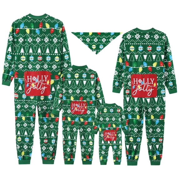 PatPat Christmas Pajamas Family Matching Hooded One Piece Long Sleeve Infant Romer Holiday Lights Sleepwear with Socks, Black, 9-12M