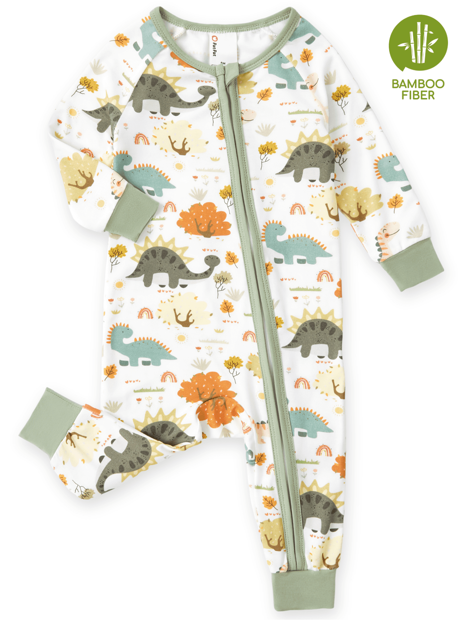 PatPat Baby Pajamas with Bamboo Viscose Footless Baby Sleep N Play ...