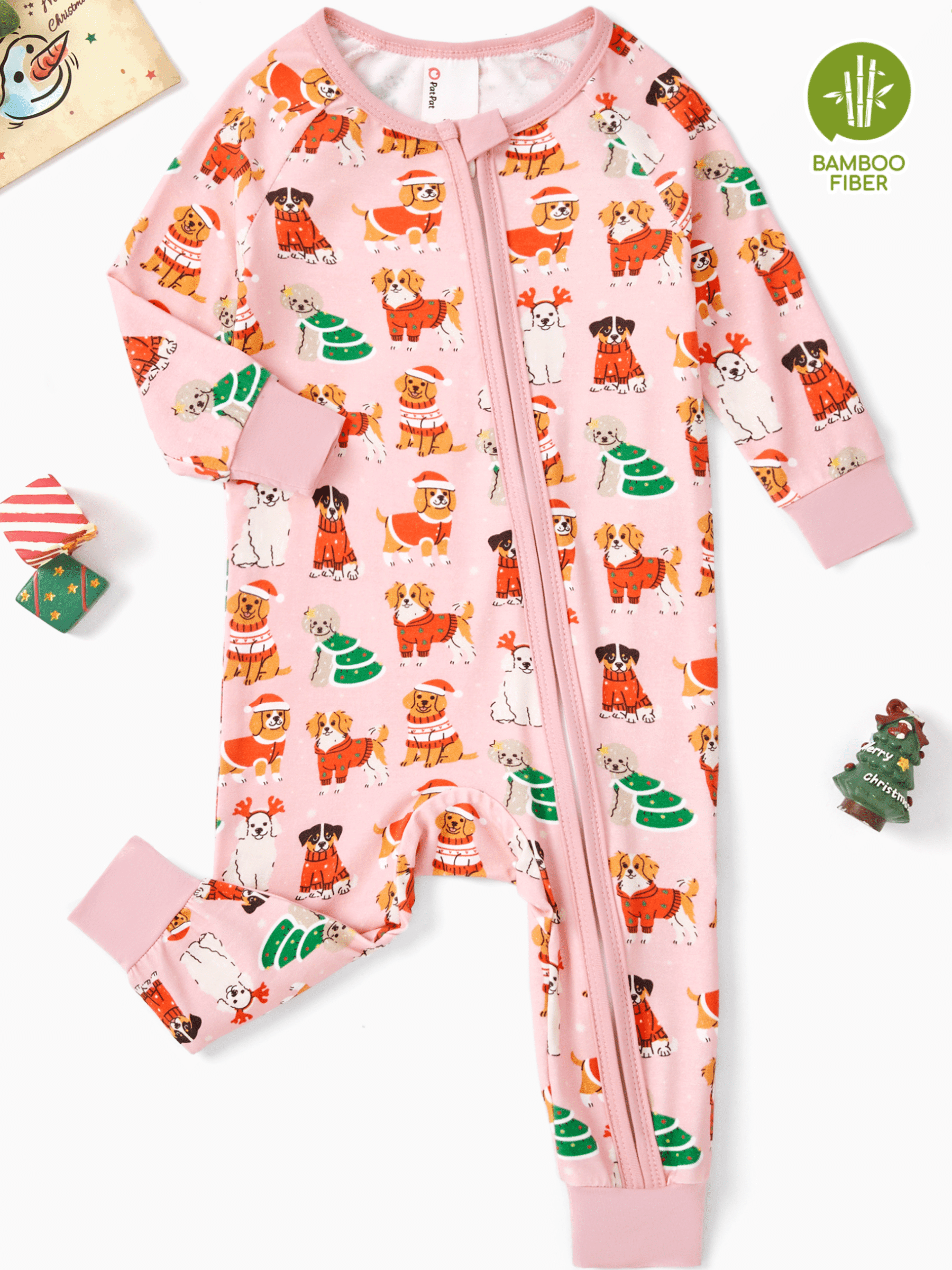 PatPat Baby Pajamas with Bamboo Viscose Footless Baby Sleep N Play ...