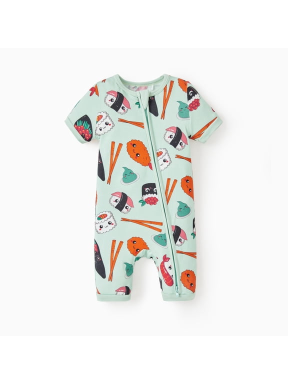 Baby Romper Viscose from Bamboo 2-Way Zipper Baby Bodysuit