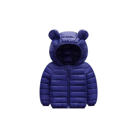 PatPat Baby / Toddler Stylish 3D Ear Print Solid Hooded Coat,Clearance