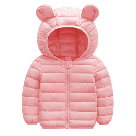 PatPat Baby / Toddler Stylish 3D Ear Print Solid Hooded Coat