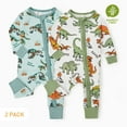 thumbnail image 1 of PatPat Baby Boy Clothes Bamboo Viscose Baby Pajamas Zip Snug Fit Dinosaur Newborn Infant Boys Baby Gifts,18-24 Months, 1 of 16