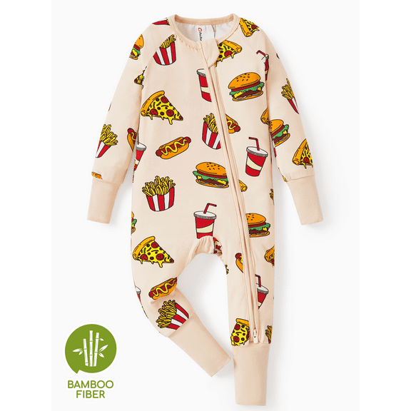 PatPat Baby Clothes Pajamas with Bamboo Viscose Footed & Footless 2-Way Zipper Footies Sleep N Play Pajamas Baby Boy Girl Gifts Newborn 0-3 Months