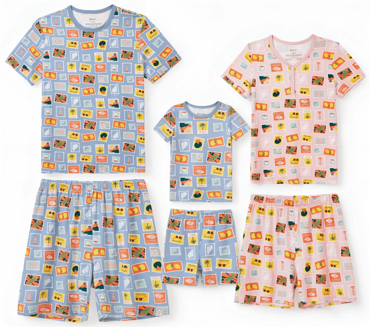 PatPat Toddler Pajamas Set Viscose from Bamboo Family Matching Pjs ...