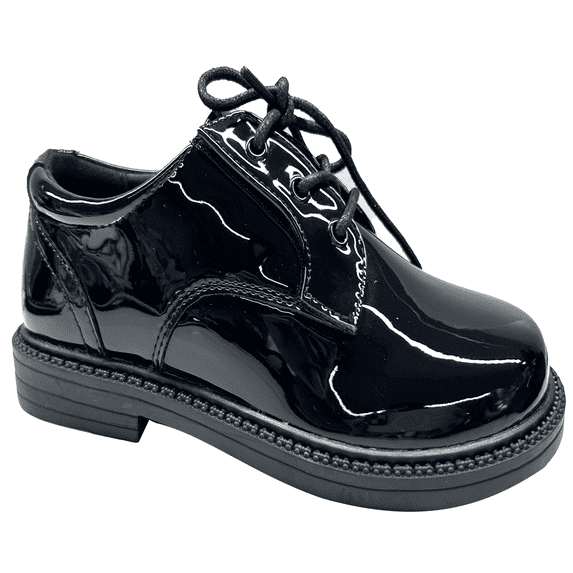 PatPat Black Dress Shoes Size 3,Boys Girls Oxford Loafers Formal School Uniform Church Shoes for Little Big Kids