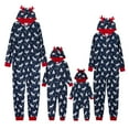 thumbnail image 1 of PatPat Blue Mosaic Family Matching Moose Print Christmas Hooded Onesies Pajamas (Flame Resistant),Unisex,Sizes Baby-Kids-Adult,2-Piece, 1 of 10