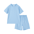 thumbnail image 1 of PatPat Boy Clothes Kids Clothes Set Solid Tee and Shorts Outfit Set 2 Piece 9-10Y, 1 of 11