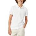 thumbnail image 1 of PatPat Boys Polo Shirts Short Sleeve Collared Button Placket School Tops13-14Y, 1 of 7