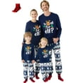 thumbnail image 1 of PatPat Baby Pajamas Christmas Family Matching Pjs One Piece Long Sleeve Reindeer Romper Infant Clothes Flame Resistant Sleeper,12-18 Months, 1 of 12