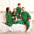 thumbnail image 1 of PatPat Christmas Family Matching Pajamas Green Reindeer PJs Hooded Bodysuits Gift for Family Baby Kids Couple Adult Dog Pajamas Bodysuits,Green Reindeer,Old Version, 1 of 7